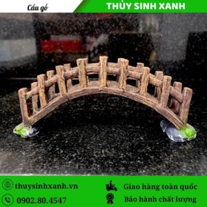 tuong cau go trang tri be ca